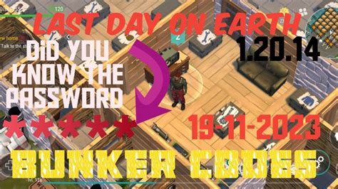 last day on earth alfa password.